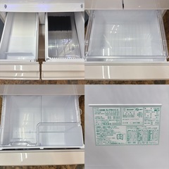 I486 🌈 ジモティー限定価格！ どっちもドア！ SHARP 冷蔵庫 (412L) プラズマクラスター搭載！ ⭐動作確認済 ⭐クリーニング済の画像