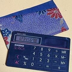 12ケタCASIO電卓　　カード型電卓もの画像