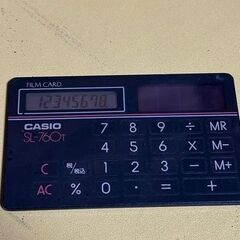 12ケタCASIO電卓　　カード型電卓もの画像