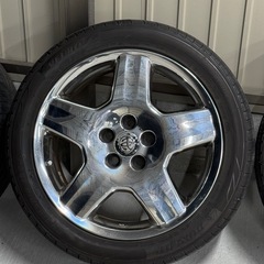 セルシオ　30 後期　eR メッキホイール　タイヤ⚪︎ 114.3 倉庫保管
の画像