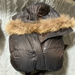 レディースファー付きロングジャケットの画像