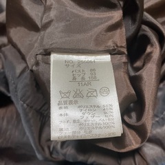 レディースファー付きロングジャケットの画像