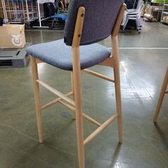 【定価4万超】3脚セット ほぼ未使用品アイリスチトセ 木製カウンターチェア CLU-LU 天然木 オーク ハイチェア カフェ 北欧 FDCL-MC-WH 管理番号YN326AZの画像