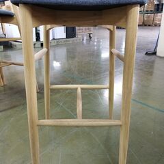 【定価4万超】3脚セット ほぼ未使用品アイリスチトセ 木製カウンターチェア CLU-LU 天然木 オーク ハイチェア カフェ 北欧 FDCL-MC-WH 管理番号YN326AZの画像