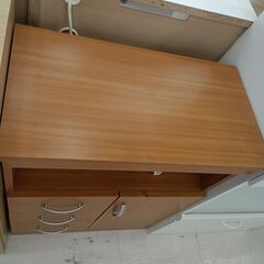 リユースのサカイ栃木店★ジモティ割あり★ ブラウン レンジ台 ブラウン W60×D33×H80 クリーニング済み TC12039の画像