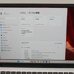 第11世代 i5 美品 バッテリー◎ フルHD 15.6 デル ノートPC inspiron 15 3511 Core i5-1135G7 windows11 pro 16GB SSD256GB  カメラあり オフィス (C395)の画像