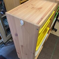 IKEA TROFAST トロファスト コンビネーション収納棚 イエローの画像