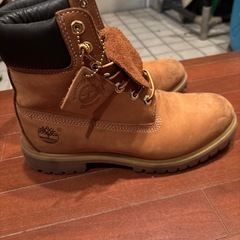 Timberland ブラウン ワークブーツ82\1の画像