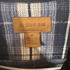 激レア　セントジョンズベイ　ST. JOHN'S BAY ネルシャツ Mの画像