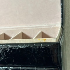 クロコ柄アクセサリーボックスの画像