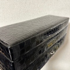 クロコ柄アクセサリーボックスの画像