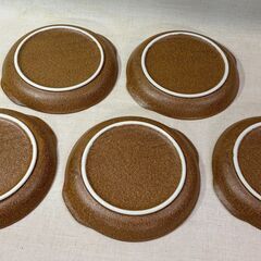 パスタ皿揃 5枚セット 伊賀なす なす絵皿 土物風 第一陶器の画像