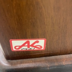 レトロ 木製 電話台の画像