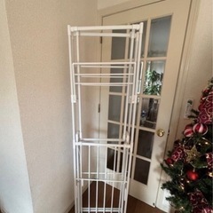 ニトリ折りたたみできる大容量室内物干し ホワイトの画像