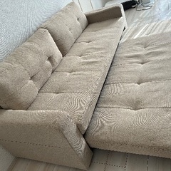【狛江・引取限定】ソファベッド／動作良好／すぐ使えますの画像