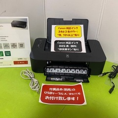 ほぼ新品　キヤノン PIXUS TS203(インク＆USBケーブル付き)の画像