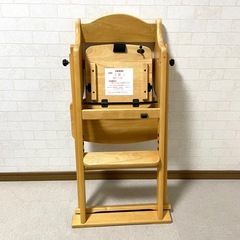 大和屋　ステラ木製ワンタッチハイチェアの画像