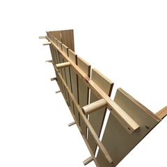 ニトリ　ベッドフレーム　セミダブルの画像