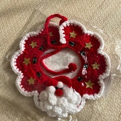 新品未使用サンタクロースニットペットカラーの画像