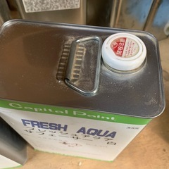 【2缶セット】キャピタルペイント FRESH AQUA フレッシュアクアF 全艶消し＋サフェーサー白 各3.5kg（業務用）の画像