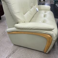 ★リユースのサカイ高崎店★TJ13711  ソファー アイボリー H86×D77×W188 クリーニング済みの画像