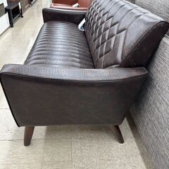★リユースのサカイ高崎店★TJ13712 カリモク ソファー ブラウン H70.5×D64×W160 クリーニング済みの画像