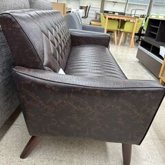 ★リユースのサカイ高崎店★TJ13712 カリモク ソファー ブラウン H70.5×D64×W160 クリーニング済みの画像