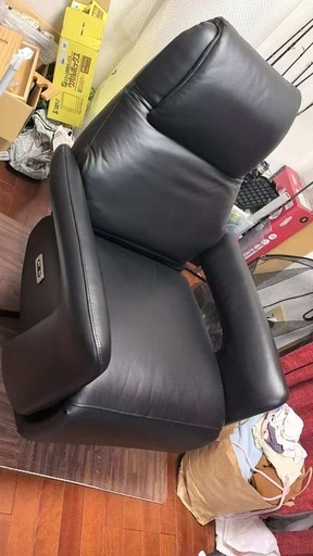 本革電動ソファ