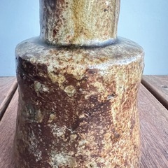 相当古い茶事用 陶製花器 杵型焼〆の画像