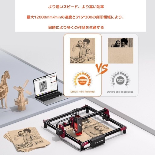 値下げ価格✨35000円✨【新品未使用】algolaser 10W レーザー彫刻機 300× 315