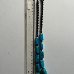 ターコイズブルー ビーズネックレス の画像