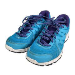 NIKE ナイキ レボリューション 2 MSL スニーカー 合成繊維 ブルー レディース 23 ランニングシューズ【古着】【中古】の画像