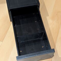 ポリプロピレン収納ケースSサイズ １段 マットブラック（１個の価格です。内容欄ご確認ください。）の画像