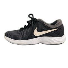 NIKE ナイキ Revolution 4 スニーカー 合成繊維 ブラック レディース 23.5 ランニングシューズ【古着】【中古】の画像