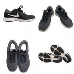 NIKE ナイキ Revolution 4 スニーカー 合成繊維 ブラック レディース 23.5 ランニングシューズ【古着】【中古】の画像