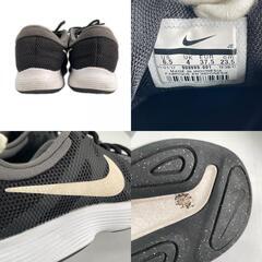 NIKE ナイキ Revolution 4 スニーカー 合成繊維 ブラック レディース 23.5 ランニングシューズ【古着】【中古】の画像