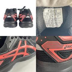 asics アシックス LADY JOG 100 2 スニーカー 合成繊維 ブラック メンズ【古着】【中古】の画像