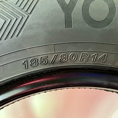 YOKOHAMA スタッドレスタイヤ 4本セット 185/80R14 ice GUARD ig91 21年製 残溝7.4〜8.5mm ヨコハマ アイスガード 14インチ  ボンゴ バネット タウンエース などの画像