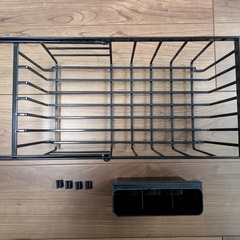 【山崎実業 tower】 伸縮水切りワイヤーバスケット 中古の画像