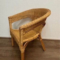 IKEA ラタンチェア　アーゲンの画像