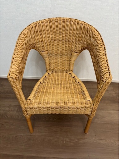 IKEA ラタンチェアアーゲン (あおむし) 尾張旭の椅子の中古あげます