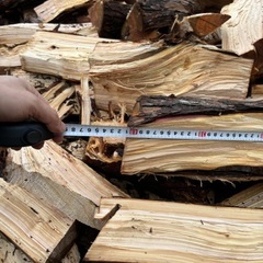 5000円薪、ヒバの木2台近い画像量価格、30から40センチくらいですの画像