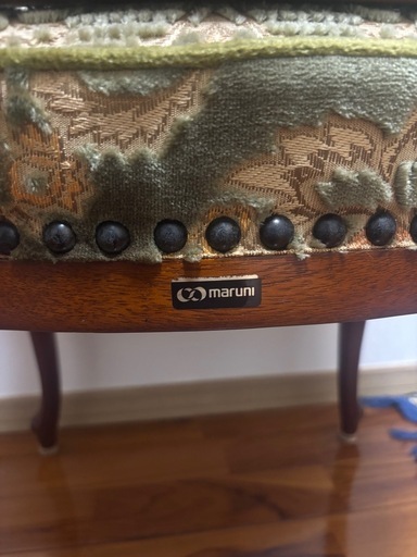 maruni マルニ木工 ダイニングチェア アンティーク 肘掛付 猫足 (zzz