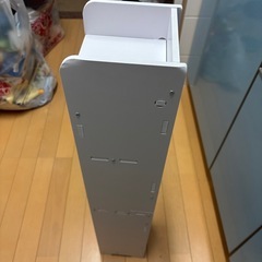 スリム　ランドリーラック　ホワイトの画像