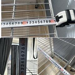 Luminous ルミナス メタルラック 2段 スチールラック メタルシェルフ 棚 収納棚 シルバーの画像