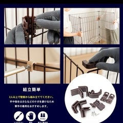 2段キャットケージ 棚追加の画像