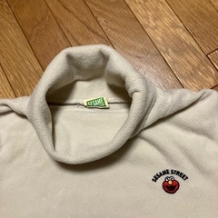 暖セサミストリートエルモ フリースタートルネック 胸囲93〜101cm LLサイズ 婦人服 女児 レディース ティーンズ 見た目サイズ表示より小さめの画像