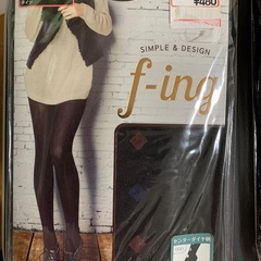 フクスケ 柄タイツ2足セットの画像