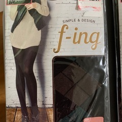 フクスケ 柄タイツ2足セットの画像