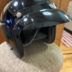 ogk ヘルメット 黒 インカム、バイザー付き XL相当の画像